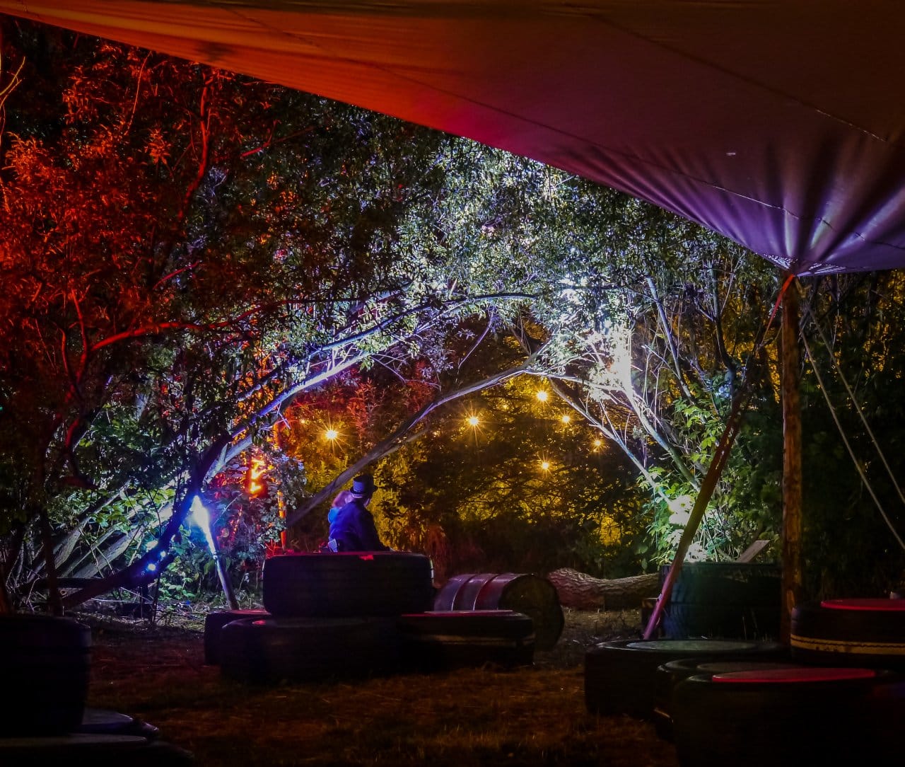 Gelände vom MS Artville 2014 in der Nacht