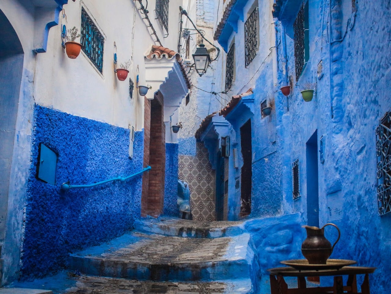 Die Innenstadt von Chefchaouen, Marokko