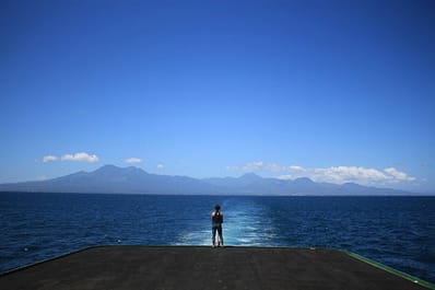 Hinfahrt auf dem Boot