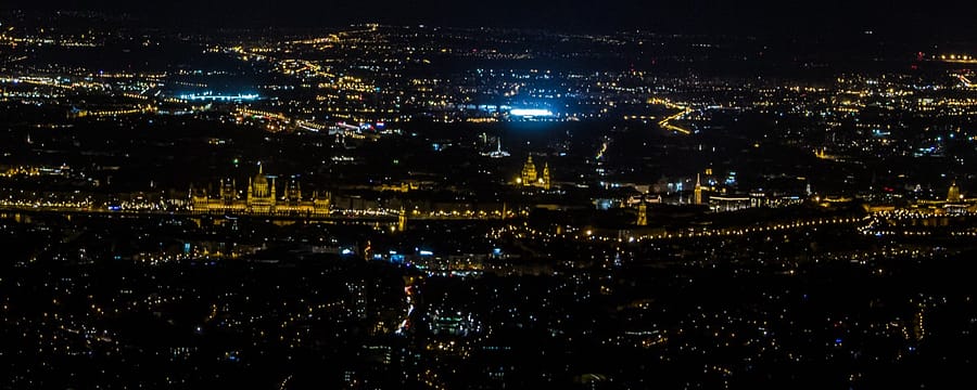 Aussicht über Budapest von Normafa